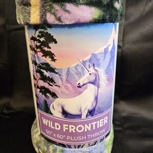 Wild Frontier Unicorn Plush Throw